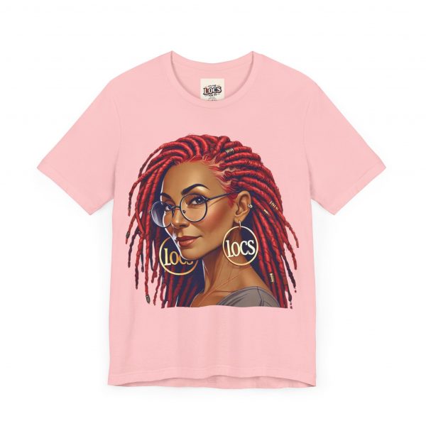 Empowering Woman with Locs White T-Shirt - Black Girl Art Tee, Afrocentric Fashion - Image 67