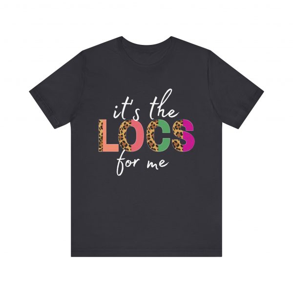 Copy of Stylish "It's the LOCS for Me" T-Shirt with Colorful Leopard Print and Hair Length Levels on Back - Image 53