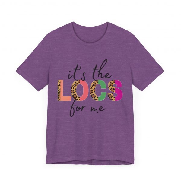 Copy of Stylish "It's the LOCS for Me" T-Shirt with Colorful Leopard Print and Hair Length Levels on Back - Image 39
