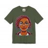 Empowering Woman with Locs White T-Shirt - Black Girl Art Tee, Afrocentric Fashion - Image 39