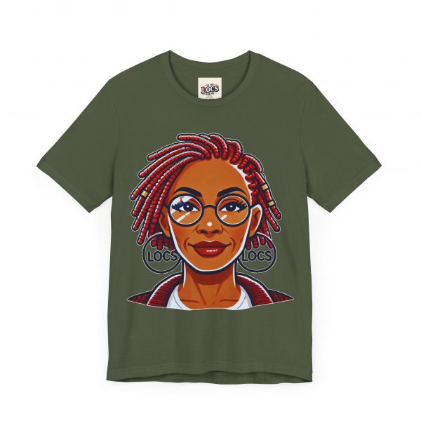 Empowering Woman with Locs White T-Shirt - Black Girl Art Tee, Afrocentric Fashion - Image 39