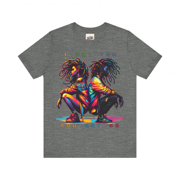 Vibrant Unity Locs T-Shirt – "I Got You, You Got Me" - Image 17