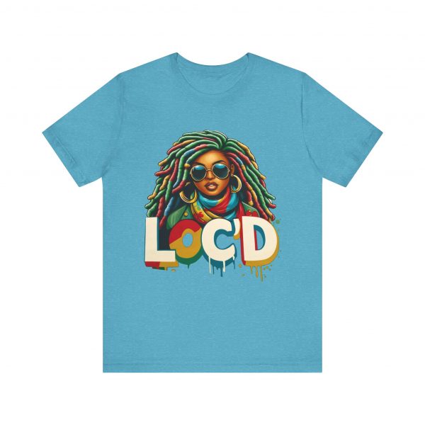 Colorful Loc'd girl T-Shirt - Image 37