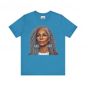 Empowering Woman with Locs T-Shirt - Black Girl Art Tee, Afrocentric Fashion