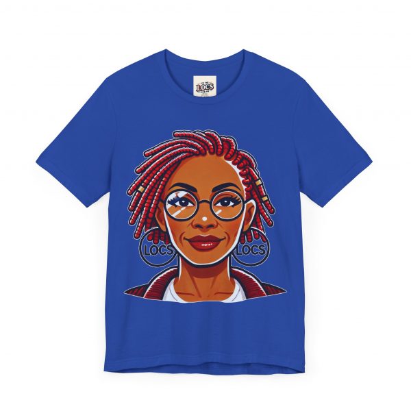 Empowering Woman with Locs White T-Shirt - Black Girl Art Tee, Afrocentric Fashion - Image 55