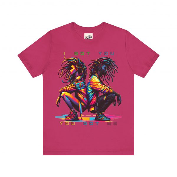 Vibrant Unity Locs T-Shirt – "I Got You, You Got Me" - Image 9