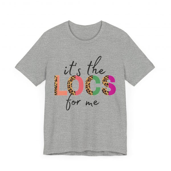 Copy of Stylish "It's the LOCS for Me" T-Shirt with Colorful Leopard Print and Hair Length Levels on Back - Image 47