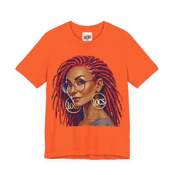 Empowering Woman with Locs White T-Shirt - Black Girl Art Tee, Afrocentric Fashion - Image 7