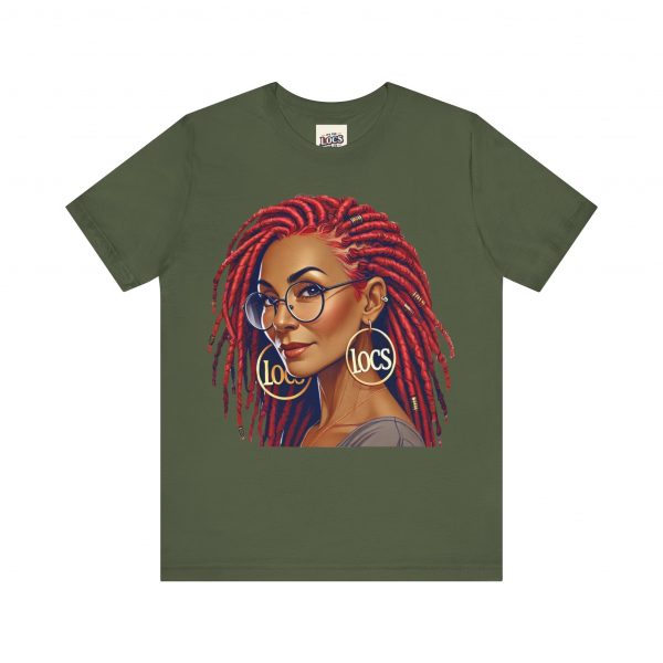 Empowering Woman with Locs White T-Shirt - Black Girl Art Tee, Afrocentric Fashion - Image 37