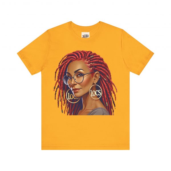 Empowering Woman with Locs White T-Shirt - Black Girl Art Tee, Afrocentric Fashion - Image 21