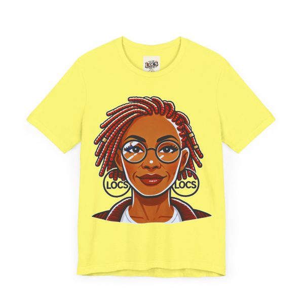 Empowering Woman with Locs White T-Shirt - Black Girl Art Tee, Afrocentric Fashion - Image 27