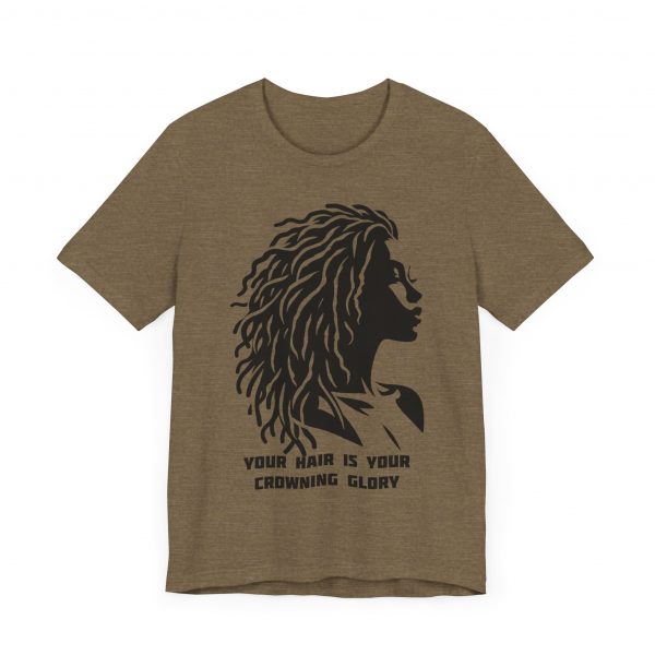 Your Hair is Your Crowning Glory T-Shirt - Locs Silhouette Design - Image 27