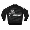 Luminary Black Bomber Jacket with Lion Graphic - Stylish and Durable Outerwear - Comfortable and Versatile - Perfect for Casual and Streetwear Looks - Image 2