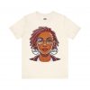 Empowering Woman with Locs White T-Shirt - Black Girl Art Tee, Afrocentric Fashion - Image 13
