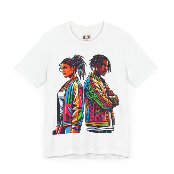Vibrant Duo Locs T-Shirt – Bold and Beautiful - Image 59