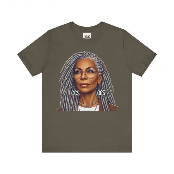 Empowering Woman with Locs T-Shirt - Black Girl Art Tee, Afrocentric Fashion - Image 5