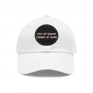 Pink Cap with Round Patch | Locs of Wisdom | Crowns of Glory | Inspirational Design