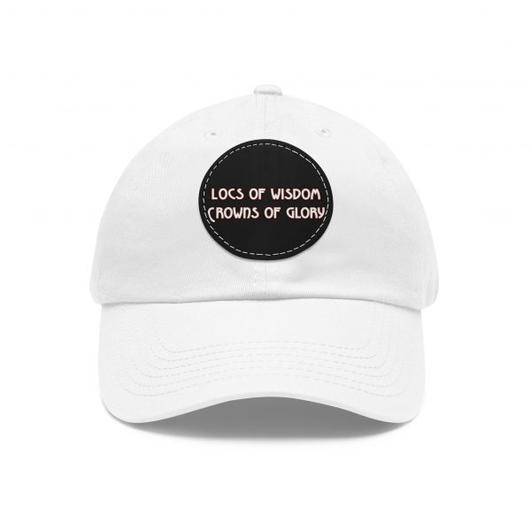 Pink Cap with Round Patch | Locs of Wisdom | Crowns of Glory | Inspirational Design