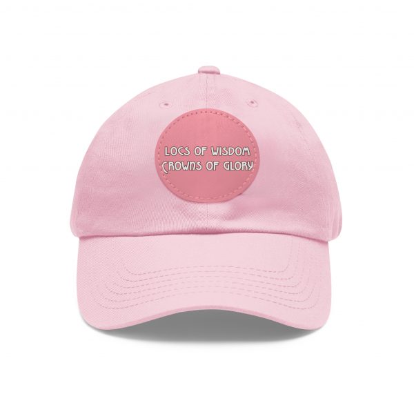 Pink Cap with Round Patch | Locs of Wisdom | Crowns of Glory | Inspirational Design - Image 77
