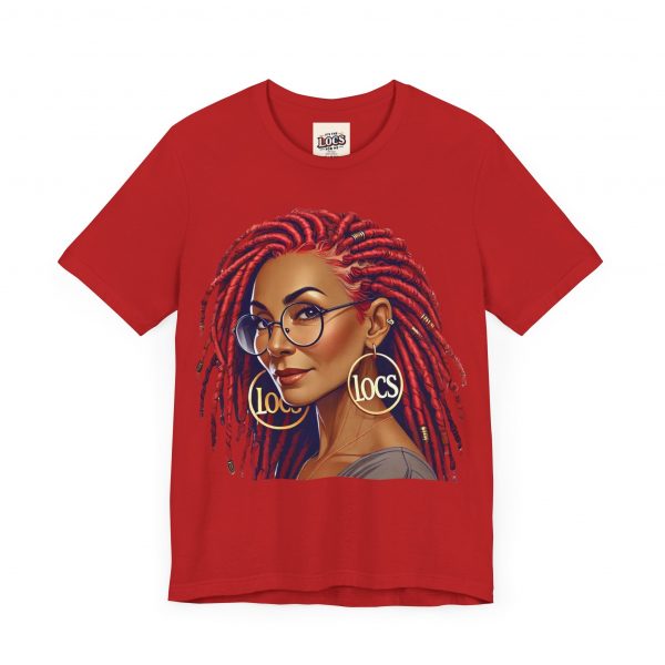 Empowering Woman with Locs White T-Shirt - Black Girl Art Tee, Afrocentric Fashion - Image 71
