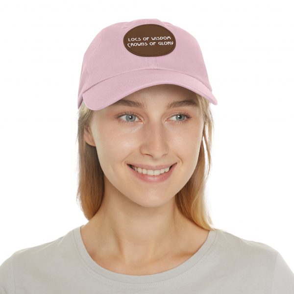 Pink Cap with Round Patch | Locs of Wisdom | Crowns of Glory | Inspirational Design - Image 76