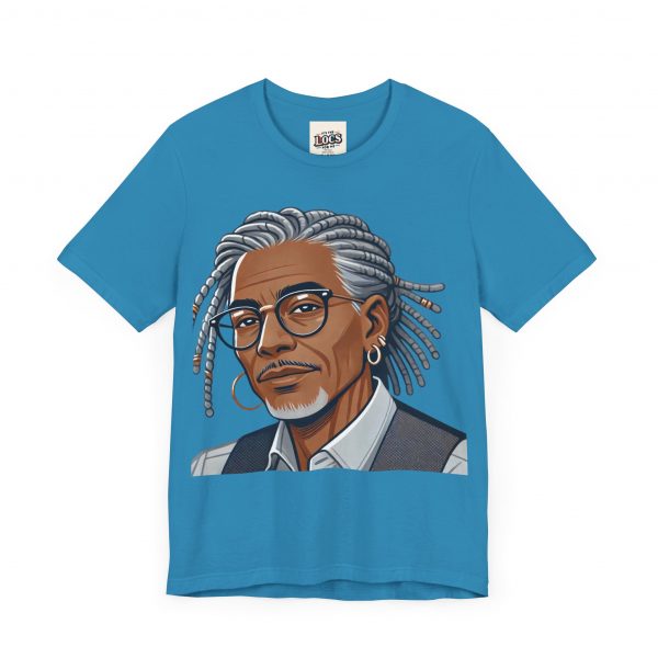 Stylish Elder with Locs T-Shirt - Image 3