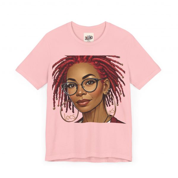 Empowering Woman with Locs White T-Shirt - Black Girl Art Tee, Afrocentric Fashion - Image 43
