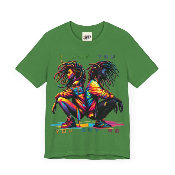 Vibrant Unity Locs T-Shirt – "I Got You, You Got Me" - Image 35