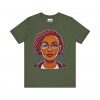 Empowering Woman with Locs White T-Shirt - Black Girl Art Tee, Afrocentric Fashion - Image 37