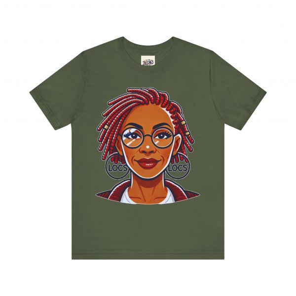 Empowering Woman with Locs White T-Shirt - Black Girl Art Tee, Afrocentric Fashion - Image 37