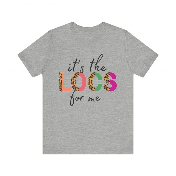 Copy of Stylish "It's the LOCS for Me" T-Shirt with Colorful Leopard Print and Hair Length Levels on Back - Image 45