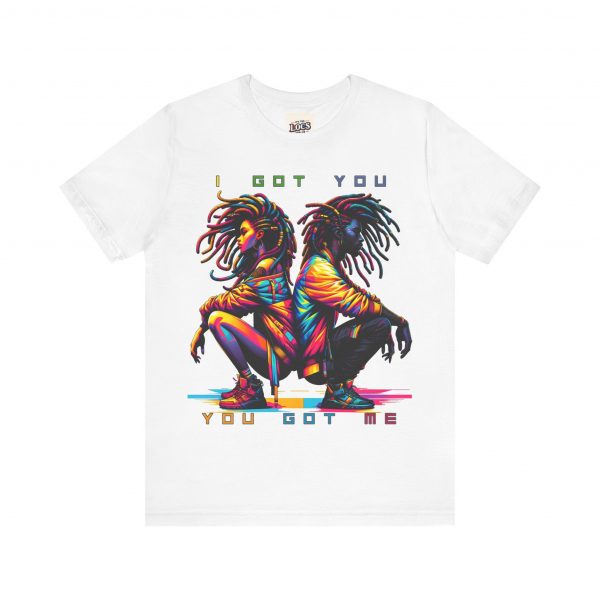 Vibrant Unity Locs T-Shirt – "I Got You, You Got Me" - Image 57