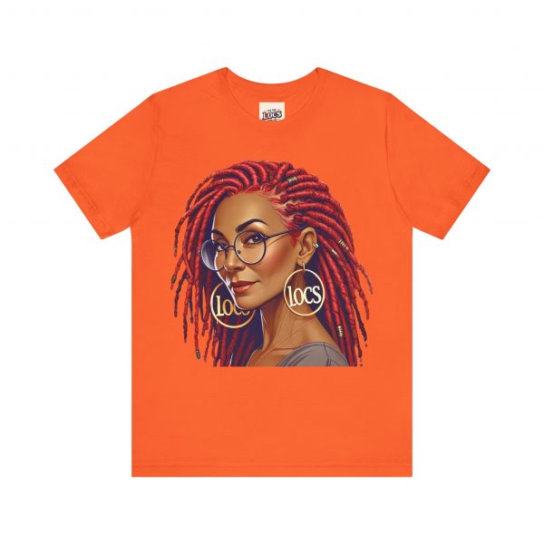 Empowering Woman with Locs White T-Shirt - Black Girl Art Tee, Afrocentric Fashion - Image 5