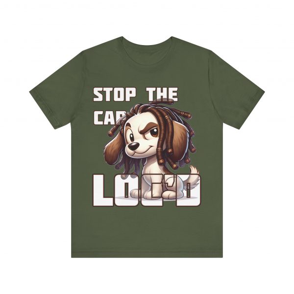 Stop the Cap Dreadlock Dog Graphic Tee - Unisex Humor and Style - Image 65