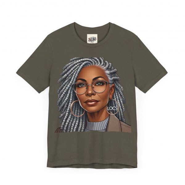 Empowering Woman with Locs T-Shirt - Black Girl Art Tee, Afrocentric Fashion - Image 7