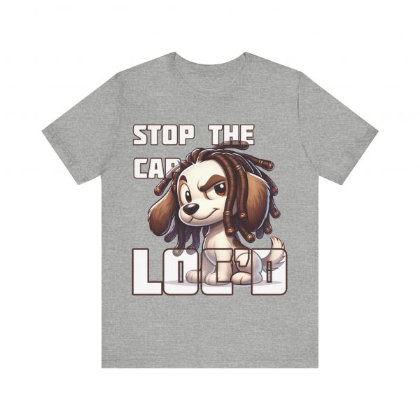 Stop the Cap Dreadlock Dog Graphic Tee - Unisex Humor and Style - Image 5