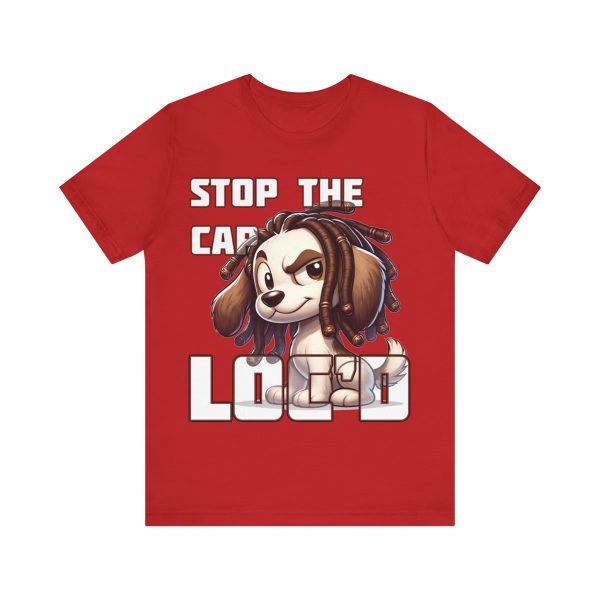 Stop the Cap Dreadlock Dog Graphic Tee - Unisex Humor and Style - Image 37