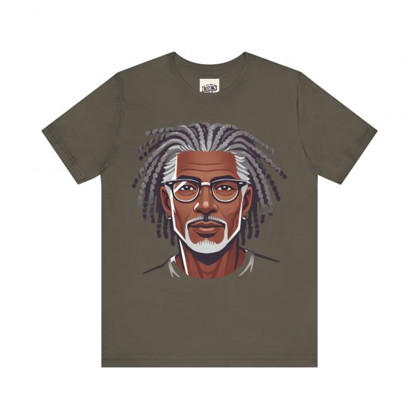 Stylish Elder with Locs T-Shirt - Image 5