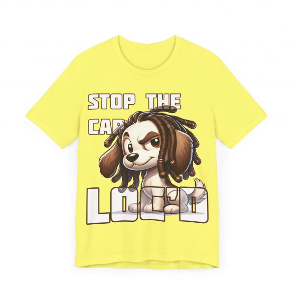 Stop the Cap Dreadlock Dog Graphic Tee - Unisex Humor and Style - Image 55