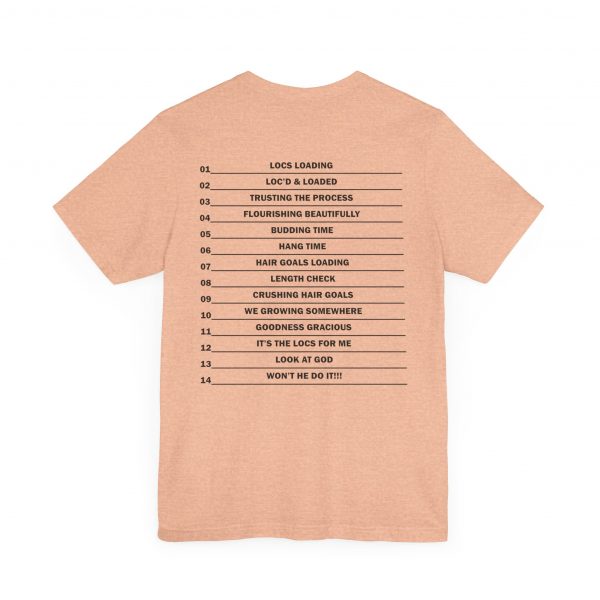 Copy of Stylish "It's the LOCS for Me" T-Shirt with Colorful Leopard Print and Hair Length Levels on Back - Image 44