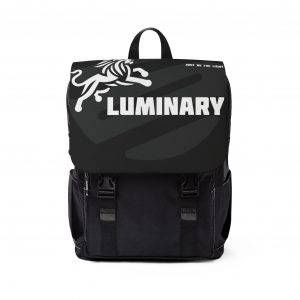Luminary Black Backpack with Lion Graphic - Stylish and Durable Travel Bag - Spacious and Comfortable - Perfect for School, Work, or Travel