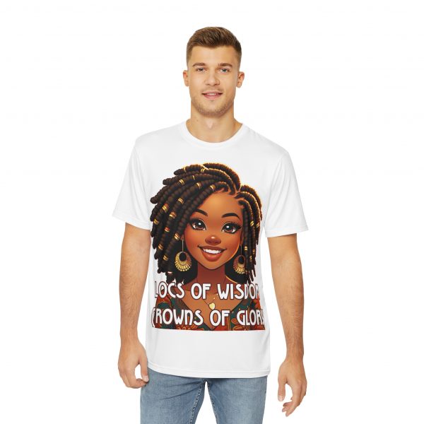 Joyful Locs of Wisdom, Crowns of Glory T-Shirt - Celebratory Afrocentric Tee, Inspirational Natural Hair Pride Shirt - Image 3