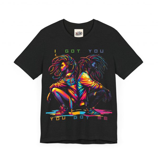 Vibrant Unity Locs T-Shirt – "I Got You, You Got Me" - Image 47
