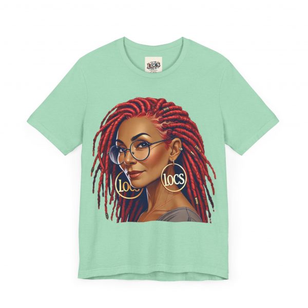 Empowering Woman with Locs White T-Shirt - Black Girl Art Tee, Afrocentric Fashion - Image 43