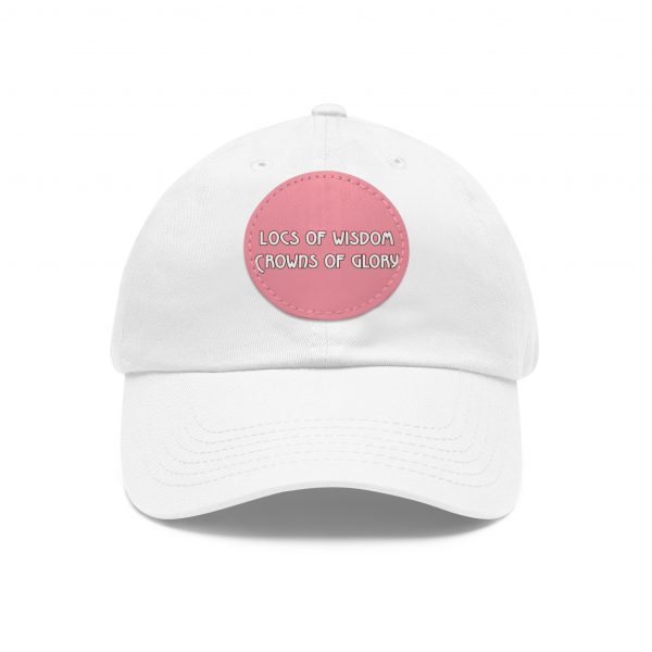 Pink Cap with Round Patch | Locs of Wisdom | Crowns of Glory | Inspirational Design - Image 13