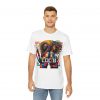 Vibrant Locs Love Graphic Tee - Colorful Peace and Love Dreadlocks T-Shirt, Afrocentric Art Fashion, Unisex White Tee - Image 3