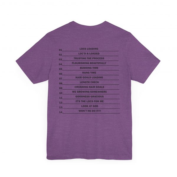 Copy of Stylish "It's the LOCS for Me" T-Shirt with Colorful Leopard Print and Hair Length Levels on Back - Image 40