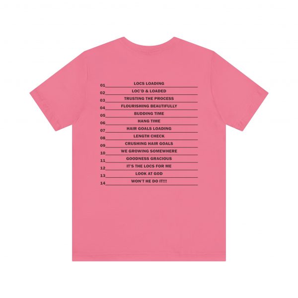 Copy of Stylish "It's the LOCS for Me" T-Shirt with Colorful Leopard Print and Hair Length Levels on Back - Image 50