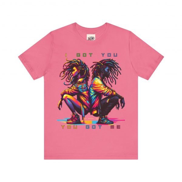 Vibrant Unity Locs T-Shirt – "I Got You, You Got Me" - Image 69