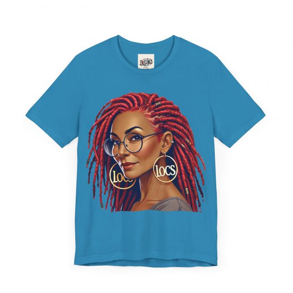 Empowering Woman with Locs White T-Shirt - Black Girl Art Tee, Afrocentric Fashion - Image 47